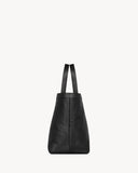 Large Y Tote Bag, Black Grained Calfskin 820672AAEIF1000