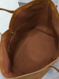 Y Dark Caramel Suede Tote Bag |817602C0X0W2924