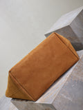 Y Dark Caramel Suede Tote Bag |817602C0X0W2924