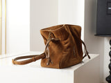 Jamie Brown Suede Drawstring Bag/Shoulder Bag| 8627121U8P72916