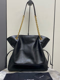 Jamie 4.3 Black Lambskin Chain-Strap Tote/Bucket Bag |809824 AAB32 1000