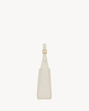 Small Le 5 à 7 Supple Ivory White Leather Shoulder Bag |713938AAAUQ9207
