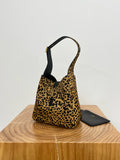LE 5 À 7 Soft Small Leopard-Print Horsehair Shoulder Bag| 713938AAD0J2790