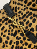 LE 5 À 7 Soft Small Leopard-Print Horsehair Shoulder Bag| 713938AAD0J2790