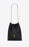 Jamie 4.3 Pochon Black Lambskin Drawstring Bucket Bag |781666 AAB32 1000