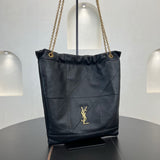 Jamie 4.3 Pochon Black Lambskin Drawstring Bucket Bag |781666 AAB32 1000