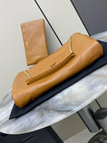Jamie 4.3 Pochon Caramel-Colored Lambskin Drawstring Bucket Bag |809824AAB322186