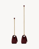 Loulou Series Medium Deep Burgundy Lambskin Shoulder Bag |801439AAEAX6197