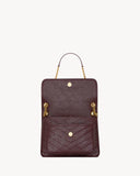 Niki Medium Burgundy Vintage Leather Shoulder Bag |633184 0EN07 6195