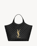 ICARE Black Quilted Lambskin Extra-Large Tote Bag 698651 AAANG 1000