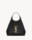 ICARE Black Quilted Lambskin Extra-Large Tote Bag 698651 AAANG 1000