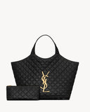 ICARE Black Quilted Lambskin Extra-Large Tote Bag 698651 AAANG 1000