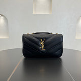 Loulou Small Black Quilted Lambskin Handbag |801437AAEAX1000