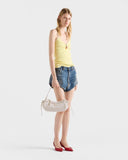 Large White Leather Shoulder Bag |1BC228_2CYS_F0PG7_V_LVM
