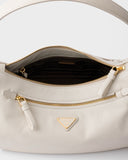 Large White Leather Shoulder Bag |1BC228_2CYS_F0PG7_V_LVM