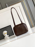 Brown Vintage Leather Top-Handle Mini Bag |1BB167_2ZQ6_F0324_V_OOO