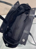 Black Canvas and Leather Tote Bag |2VG139_2G6S_F0002_V_OOO