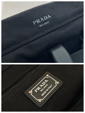 Black Canvas and Leather Tote Bag |2VG139_2G6S_F0002_V_OOO