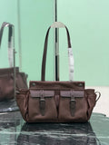 Brown Medium Leather Tote Bag |1BG645_2G6F_F0324_V_OOO