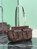 Brown Medium Leather Tote Bag |1BG645_2G6F_F0324_V_OOO
