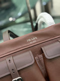 Brown Medium Leather Tote Bag |1BG645_2G6F_F0324_V_OOO