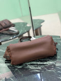 Brown Medium Leather Tote Bag |1BG645_2G6F_F0324_V_OOO