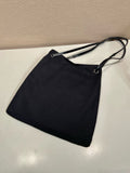 Large Black Canvas and Leather Tote Bag |1BG644_2G6S_F0002_V_OOO