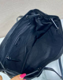 Large Black Canvas and Leather Tote Bag |1BG644_2G6S_F0002_V_OOO