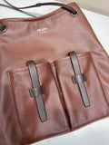 Large Brown Textured Leather Tote Bag |1BC289_2G6F_F0324_V_OOO