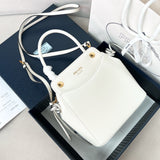White Mini Leather Handbag| 1BA496_2C6A_F0PG7_V_OOO