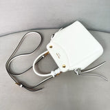 White Mini Leather Handbag| 1BA496_2C6A_F0PG7_V_OOO