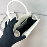 White Mini Leather Handbag| 1BA496_2C6A_F0PG7_V_OOO