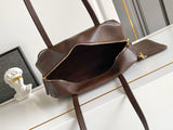 Large Brown Distressed Leather Tote Bag| 1BB165_2ZQ6_F0324_V_OOO