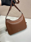 Large Cowhide Leather Shoulder Bag| 1BC288_2CYS_F0BW5_V_OOO