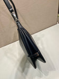 Large Black Leather Shoulder Bag| 1BC288_2CYS_F0002_V_OOO
