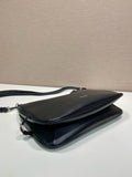Large Black Leather Shoulder Bag| 1BC288_2CYS_F0002_V_OOO