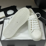 Women's White Printed Lambskin Sneakers G46368 B19815 NAFDD