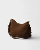 Large Brown Suede Handbag |1BC288_2C4S_F0324_V_OOO