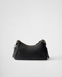 Black Medium Leather Shoulder Bag |1BC229_2CYS_F0002_V_LVM