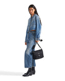 Black Recycled Nylon Shoulder Bag |1BD994_RV44_F0002_V_B1M