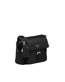 Black Recycled Nylon Shoulder Bag |1BD994_RV44_F0002_V_B1M