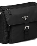 Black Recycled Nylon Shoulder Bag |1BD994_RV44_F0002_V_B1M