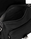 Black Recycled Nylon Shoulder Bag |1BD994_RV44_F0002_V_B1M