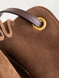 Brown Medium Suede Tote Bag |1BG641_2G6D_F0324_V_OOO