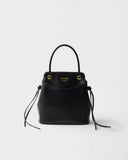 Black Mini Leather Handbag| 1BA496_2C6A_F0002_V_OOO