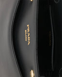 Black Mini Leather Handbag| 1BA496_2C6A_F0002_V_OOO