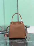 Mini Brown Leather Handbag |1BA496_2C6A_F0046_V_OOO