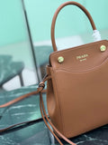 Mini Brown Leather Handbag |1BA496_2C6A_F0046_V_OOO