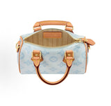 Bleu Courrier  Monogram Origine Special Jacquard Canvas Nano Speedy Mini Handbag |M28323