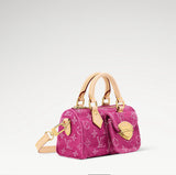 Fuchsia Monogram Denim Mini Pillow Bag |M27603